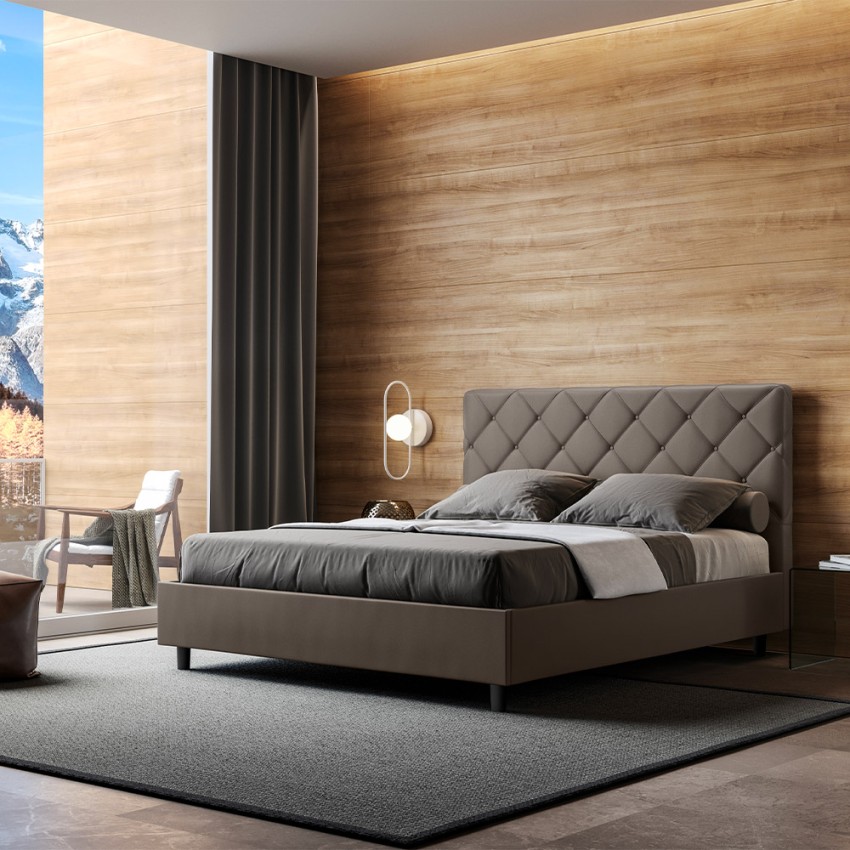 Doppelbett Stauraum 160x190 gepolstert Design Priya M