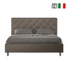 Doppelbett mit Bettkasten 160x190 cm, gepolstertes Design Priya M Auswahl
