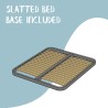 Doppelbett mit Bettkasten 160x190 cm, gepolstertes Design Priya M 