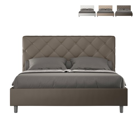 Modernes Polster-Doppelbett mit Bettkasten 170x210 Priya M4 Aktion