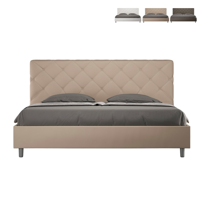 King-Size-Polsterbett 180x200 mit Bettkasten Priya K Maße King-Size-Polsterbett 180x200 mit Bettkasten Priya K Maße
