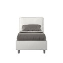 Einzelbett mit Stauraum 80x190 cm, gepolstertes Kopfkissen Antea S Modell