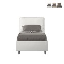 Einzelbett mit Stauraum 80x190 cm, gepolstertes Kopfkissen Antea S Katalog
