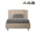 Französisches Bett mit Stauraum 120x190 cm mit gepolstertem Kopfteil Antea P Aktion