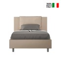 Französisches Bett mit Stauraum 120x190 cm mit gepolstertem Kopfteil Antea P Angebot