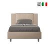 Französisches Bett mit Stauraum 120x190 cm mit gepolstertem Kopfteil Antea P Angebot