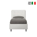 Einzelbett 80x190 mit Bettkasten und gepolstertem Kopfteil Annalisa S Angebot