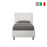 Einzelbett 80x190 mit Bettkasten und gepolstertem Kopfteil Annalisa S Angebot