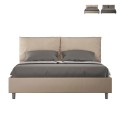 Doppelbett mit Bettkasten 160x200 cm, gepolsterte Kissen, Antea M1 Aktion