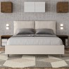 Doppelbett mit Bettkasten 160x200 cm, gepolsterte Kissen, Antea M1 Lagerbestand