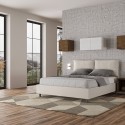 Doppelbett mit Bettkasten 160x200 cm, gepolsterte Kissen, Antea M1 Eigenschaften
