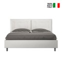 Doppelbett 160x200 mit Bettkasten, gepolstert, Kissen Annalisa M1 Auswahl