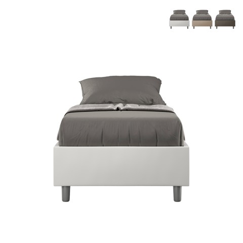 Einzelbett mit Bettkasten Sommier 80x190 Kinderzimmer Azelia S Aktion