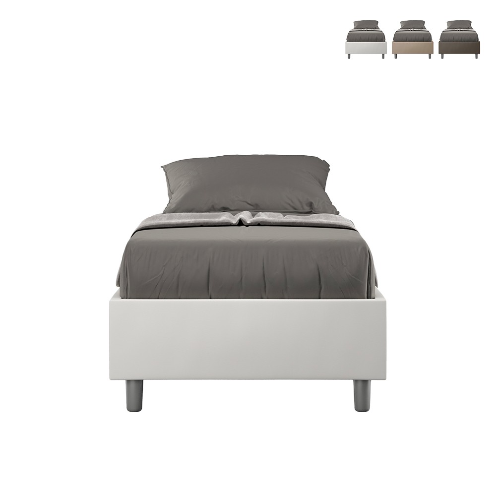 Einzelbett mit Staukasten sommier 80x190 Kinderzimmer Azelia S