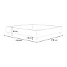 Doppelbett mit Bettkasten Sommier 160x200 Azelia M1 