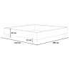 King-Size-Polsterbett mit Bettkasten 180x200 Azelia K 