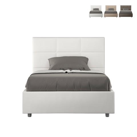 Französisches Doppelbett 140x200 mit Bettkasten, gepolstert Mika F Aktion