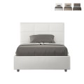 Französisches Doppelbett 140x200 mit Bettkasten, gepolstert Mika F Aktion