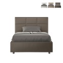 Französisches Doppelbett 140x200 mit Bettkasten, gepolstert Mika F Maße