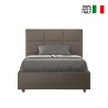 Französisches Doppelbett 140x200 mit Bettkasten, gepolstert Mika F Kosten