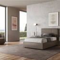 Französisches Doppelbett 140x200 mit Bettkasten, gepolstert Mika F 