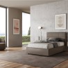 Französisches Doppelbett 140x200 mit Bettkasten, gepolstert Mika F 