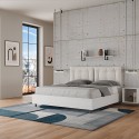 Doppelbett mit Bettkasten 160x190cm Holz mit Kissen Egos Annalisa 