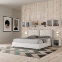 Holzbett mit Bettkasten 160x190 cm Doppelbett Kissen Egos Antea 