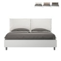 Holzbett mit Bettkasten 160x190 cm Doppelbett Kissen Egos Antea Maße