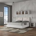 Doppelbett mit Bettkasten 160x190cm Kissen Holz Egos Appia Rabatte