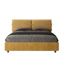 Stoff-Polsterbett mit Bettkasten 160x190 Mados Giada Aragona Sales