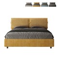 Stoff-Polsterbett mit Bettkasten 160x190 Mados Giada Aragona Aktion