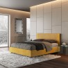 Doppelbett 160x190 mit Bettkasten Stoff Rosal Norris Labirinto 
