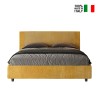 Doppelbett 160x190 mit Bettkasten Stoff Rosal Norris Labirinto 