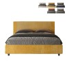Doppelbett 160x190 mit Bettkasten Stoff Rosal Norris Labirinto 