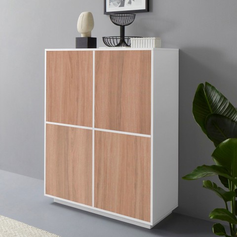 Modernes Sideboard Küche Wohnzimmer Weiß Holz Judy Wood