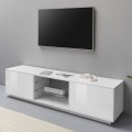 TV-Schrank 180 cm Modernes Design Weiß Wohnzimmer Dover