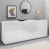 Moderne weiße Küchen- und Wohnzimmerkommode 220 cm Buffet Lonja Aktion