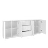 Moderne weiße Küchen- und Wohnzimmerkommode 220 cm Buffet Lonja Rabatte