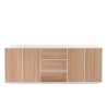 Sideboard Küchenschrank 220cm Buffet Wohnzimmer weiß Lonja Holz Sales