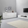 Lopar Anrichte 200cm Weiß - Design Sideboard für Wohnzimmer & Küche Lagerbestand