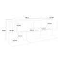 Sideboard 200cm Wohnzimmer Anrichte Küche weiß Design Lopar Auswahl