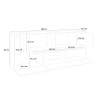 Lopar Anrichte 200cm Weiß - Design Sideboard für Wohnzimmer & Küche Modell