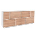 Sideboard Wohnzimmerschrank 200cm Küche Design weiß Lopar Wood Angebot