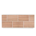 Sideboard Wohnzimmer 200cm Küche Design Weiß Holz Lopar Wood Sales