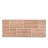 Sideboard Wohnzimmer 200cm Küche Design Weiß Holz Lopar Wood Sales