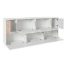 Sideboard Wohnzimmer 200cm Küche Design Weiß Holz Lopar Wood Rabatte
