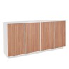 Sideboard 180cm Wohnzimmer Küche Weiß Holz Design Ceila Wood