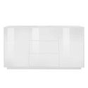 Modernes Sideboard 160cm Wohnzimmer Küche Buffet weiß Carat Sales