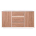 Sideboard 160cm Wohnzimmer Buffet Küche Weiß Holz Carat Wood